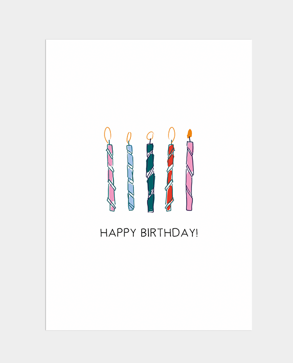 Postkarte Happy Birthday