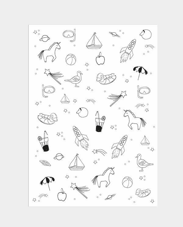 Postkarte Silly Holiday Symbols